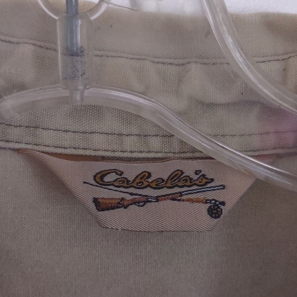 Vintage Cabelas Legendary Quality Shirt Med Long Sleeve Button Up Button Down - Picture 6 of 7
